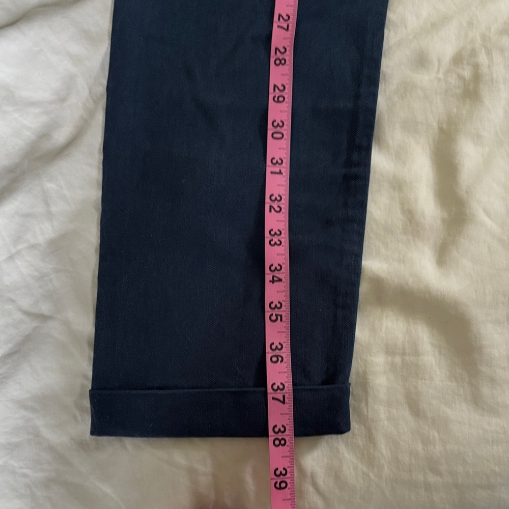 PAIGE women’s Christy Chinos with Drawstring in French Navy Size 29 NWOT - Picture 8 of 9